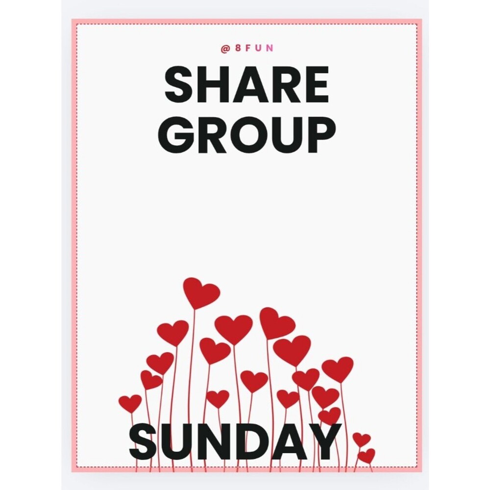 8/9/2026 Sunday Share Group daily 3x sharing is caring